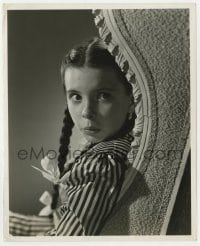 9h653 MARGARET O'BRIEN 8.25x10 still 1940s surprised seated portrait by Clarence Sinclair Bull!