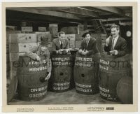 9h684 MONKEY BUSINESS 8.25x10 still R1949 all four Marx Brothers in kippered herring barrels!