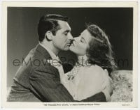 9h759 PHILADELPHIA STORY 8x10.25 still 1940 c/u of Katharine Hepburn & Cary Gran about to kiss!