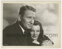 9h841 SEVENTH CROSS 8.25x10 still 1944 romantic close up of Spencer Tracy & Signe Hasso!