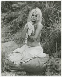 9h845 SHALAKO 7.75x9.75 still 1968 best close up of sexiest topless Brigitte Bardot!