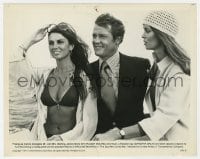 9h870 SPY WHO LOVED ME 8x10.25 still 1977 Roger Moore as James Bond w/Barbara Bach & Caroline Munro!