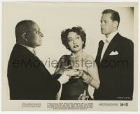 9h891 SUNSET BOULEVARD 8x10 still 1950 Gloria Swanson between William Holden & Erich Von Stroheim!