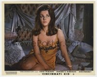 9h034 CINCINNATI KID color English FOH LC 1965 sexy Ann-Margret waiting in bed in negligee!