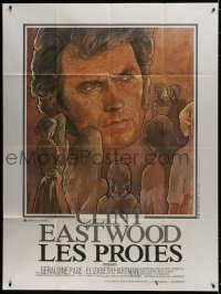 9j785 BEGUILED French 1p R1980s cool completely different art of Clint Eastwood by Goldman!