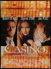 9j798 CASINO French 1p 1996 Martin Scorsese, Robert De Niro & Sharon Stone, Joe Pesci, different!
