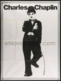 9j800 CHARLIE CHAPLIN French 1p 1980s full-length portrait of the great comedian as The Tramp!