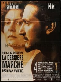 9j810 DEAD MAN WALKING French 1p 1996 great close up of Best Actress Susan Sarandon & Sean Penn!