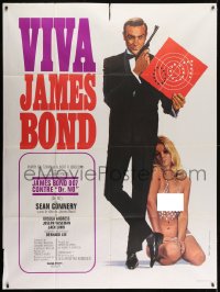 9j817 DR. NO French 1p R1970 Thos art of Sean Connery as James Bond & sexy blonde!
