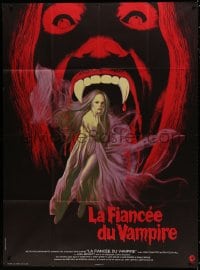 9j854 HOUSE OF DARK SHADOWS French 1p 1971 great completely different vampire art by Bussenko!