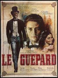 9j879 LEOPARD French 1p R1980s Luchino Visconti, art of Lancaster, Delon & Cardinale by Jean Mascii!