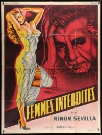 9j947 SENSUALIDAD French 1p 1953 incredible full-length art of ultra-sexy Ninon Sevilla!