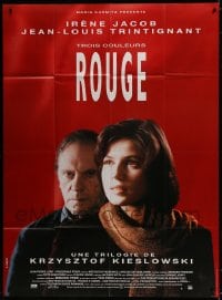9j970 THREE COLORS: RED French 1p 1994 Kieslowski's Trois couleurs: Rouge, Irene Jacob, Trintignant