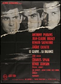 9j982 TWO ARE GUILTY French 1p 1964 Le Glaive et la balance, Anthony Perkins, Jean-Claude Brialy