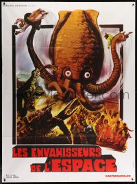 9j997 YOG: MONSTER FROM SPACE French 1p R1970s different image of the giant squid monster!