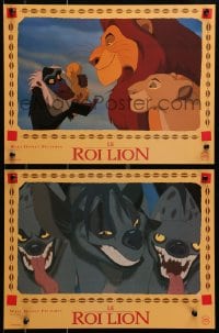9j726 LION KING 11 French LCs 1994 classic Disney cartoon set in Africa, great images!