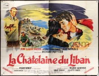9j729 LEBANESE MISSION French 91x117 1958 Grinsson art of Pascale, Canale & Servais, rare!