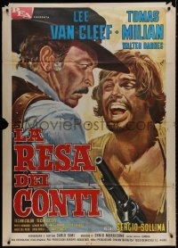 9j277 BIG GUNDOWN Italian 1p 1966 Mos spaghetti western art of Lee Van Cleef & Tomas Milian!