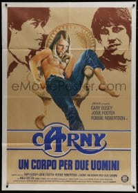 9j293 CARNY Italian 1p 1981 completely different art of topless Jodie Foster, Robertson, Busey!