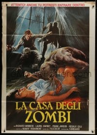 9j296 CHILD Italian 1p 1980 completely different gruesome art of zombies feeding by Mafe!