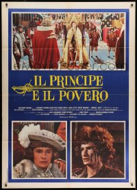 9j307 CROSSED SWORDS Italian 1p 1977 Mark Lester, The Prince & The Pauper, different images!