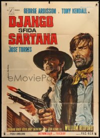 9j314 DJANGO DEFIES SARTANA Italian 1p 1970 Django sfida Sartana, Gasparri spaghetti western art!