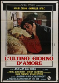 9j349 HURRIED MAN Italian 1p 1977 Edouard Molinaro's L'Homme Presse, Alain Delon & Mireille Darc!