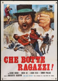 9j429 RETURN OF SHANGHAI JOE Italian 1p 1974 Klaus Kinski, Cheen Lie, wacky spaghetti western art!