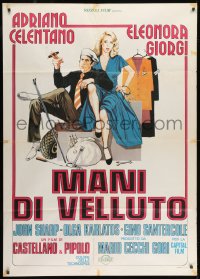 9j475 VELVET HANDS Italian 1p 1981 Mani di velluto, art of Adriano Celentano & Eleonora Giorgi!
