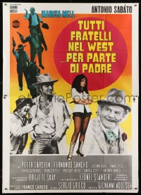 9j492 ALL THE BROTHERS OF THE WEST SUPPORT THEIR FATHER Italian 2p 1972 Sabato, spaghetti western!