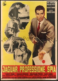 9j503 CODE NAME JAGUAR Italian 2p 1966 Marice Labro's Corrida pour un espion, art of Ray Danton!