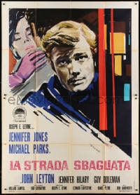 9j533 IDOL Italian 2p 1967 different art of Jennifer Jones & Michael Parks!