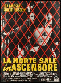 9j551 PARIS PICK-UP Italian 2p 1963 Le Monte-Charge, Lea Massari, Robert Hossein, murder mystery!