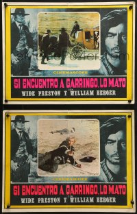 9j583 BALLAD OF DEATH VALLEY 8 Mexican LCs 1970 William Berger as Sartana, spaghetti western!