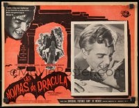 9j641 BRIDES OF DRACULA Mexican LC 1960 Terence Fisher, Hammer, David Peel as the vampire baron!