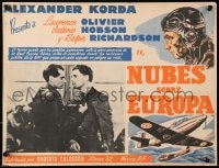 9j646 CLOUDS OVER EUROPE Mexican LC R1950 Laurence Olivier, Ralph Richardson, World War II!