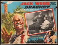 9j652 DRAGNET Mexican LC 1954 Jack Webb as detective Joe Friday, cool different border art!