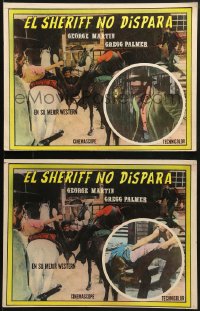 9j587 EL SHERIFF NO DISPARA 8 Mexican LCs 1970s cowboys George Martin & Gregg Palmer!