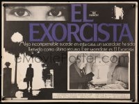 9j655 EXORCIST Mexican LC 1974 William Friedkin, Max Von Sydow, the power of Christ compels you!