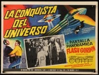 9j657 FLASH GORDON CONQUERS THE UNIVERSE Mexican LC R1960s Buster Crabbe & Ming the Merciless!