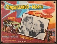 9j658 FLIGHT TO MARS Mexican LC 1951 Marguerite Chapman, Arthur Franz, cool sci-fi border art!