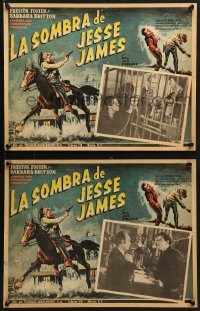 9j613 I SHOT JESSE JAMES 5 Mexican LCs R1950s directed by Sam Fuller, Preston Foster, Barbara Britton