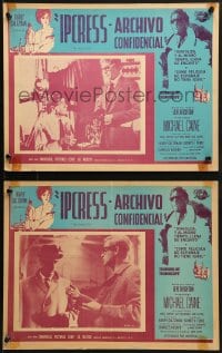 9j605 IPCRESS FILE 6 Mexican LCs 1966 Michael Caine in the spy story of the century!