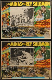 9j614 KING SOLOMON'S MINES 5 Mexican LCs R1970s Deborah Kerr & Stewart Granger in Africa!
