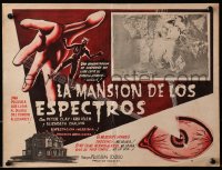 9j674 LA MANSION DE LOS ESPECTROS Mexican LC 1950s Mansion of the Spectres, cool border art!