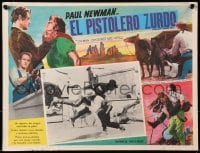 9j679 LEFT HANDED GUN Mexican LC 1958 great image of Paul Newman as Billy the Kid fighting!