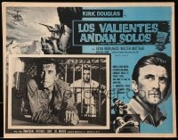 9j681 LONELY ARE THE BRAVE Mexican LC 1962 Kirk Douglas classic, who was strong enough to tame him?
