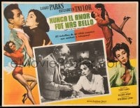 9j685 LOVE IS BETTER THAN EVER Mexican LC 1952 c/u of pretty Elizabeth Taylor with Tom Tully!