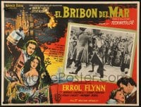 9j687 MASTER OF BALLANTRAE Mexican LC 1953 Errol Flynn in Scotland, Robert Louis Stevenson story!