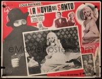9j700 SAINT'S GIRL FRIDAY Mexican LC 1954 best portrait of sexy unbilled Diana Dors in bed!